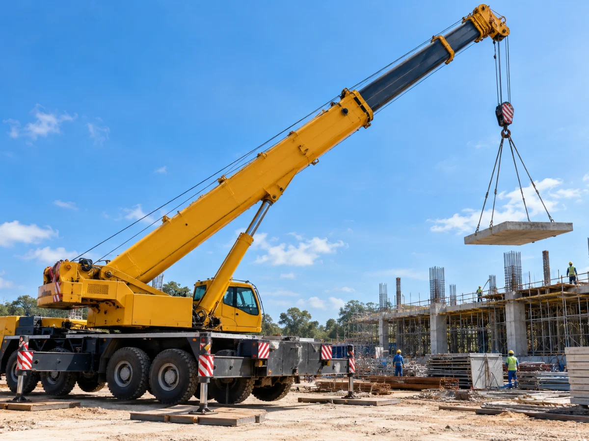 Xe cẩu bánh lốp 25 tấn